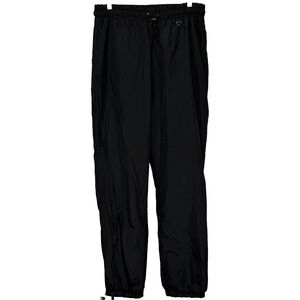 Vintage Obermeyer Lightweight Ski Pants Womens Sz 12 Black Elastic Waist Pull On